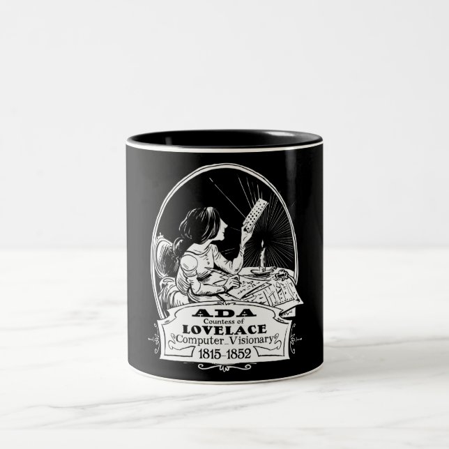2 Couleurs Tasse d'Ada Lovelace Bicentennary (Centre)