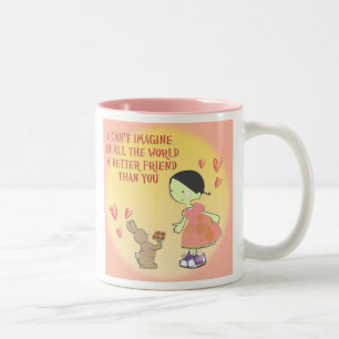 2 Couleurs tasse d'amitié