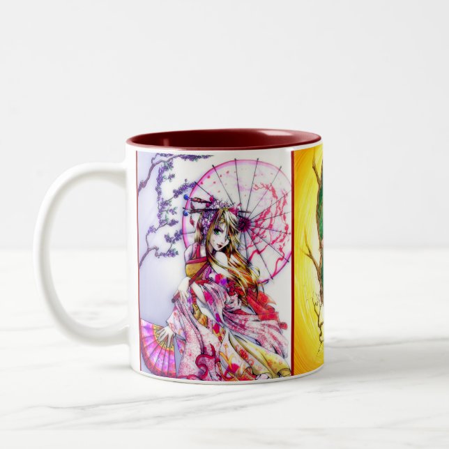 2 Couleurs Tasse d'Anime de marqueur (Gauche)