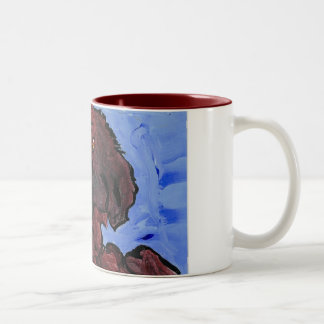 2 Couleurs Tasse d'art du chien de Binki