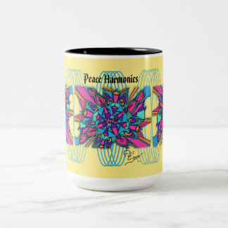 2 Couleurs Tasse de 15 onces : Harmoniques de paix