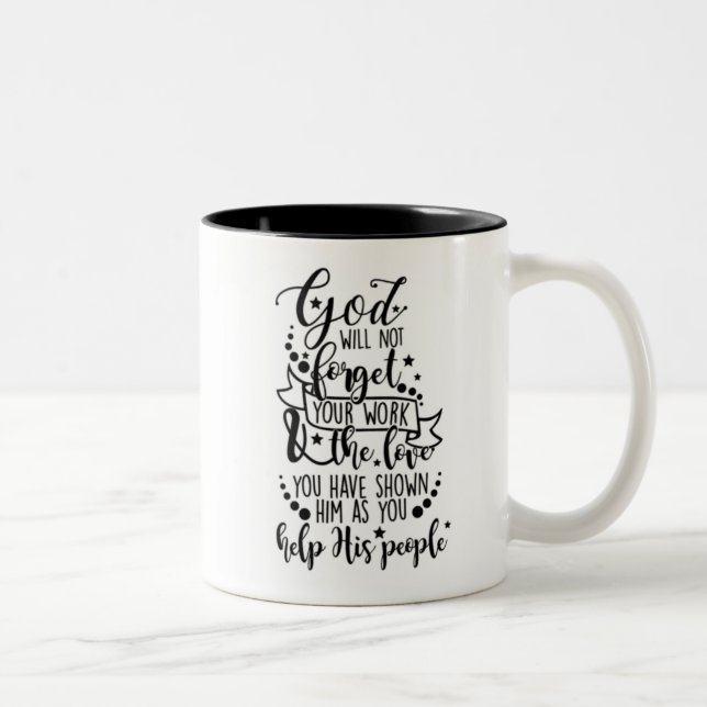 2 Couleurs Tasse de 6h10 d'Hébreux (Droit)