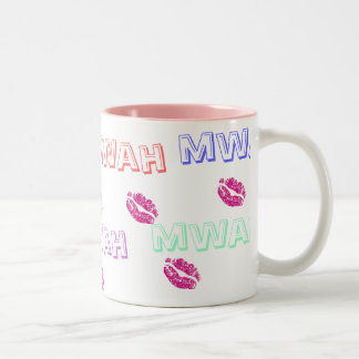 2 Couleurs Tasse de baiser (Mwah)