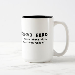 2 Couleurs Tasse de ballot de grammaire
