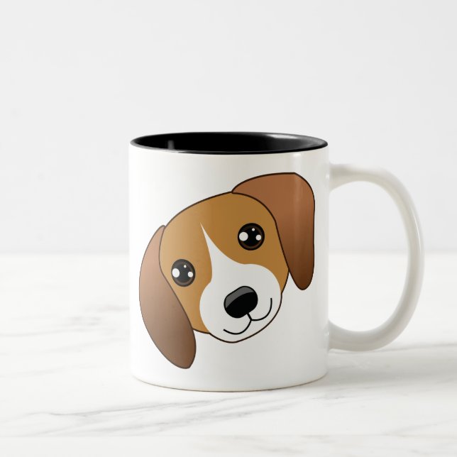 2 Couleurs Tasse de beagle (Droit)
