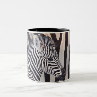 2 Couleurs Tasse de bébé et de maman de zèbre de rayures