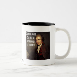 2 Couleurs Tasse de bon sens de Thomas Paine