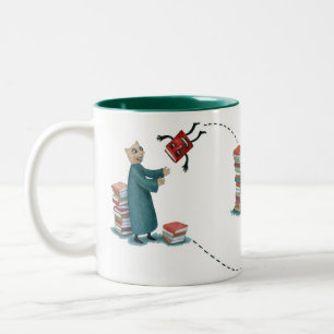 2 Couleurs Tasse de BookMooch 11oz