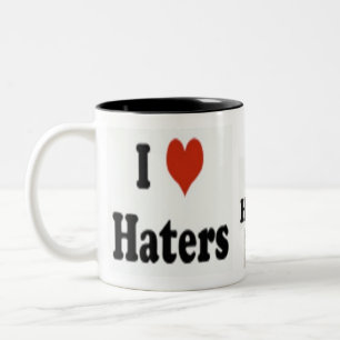 2 Couleurs Tasse de café aime haineux de fonctionnaire "je"
