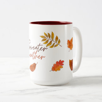 2 Couleurs Tasse de café automnal cosy
