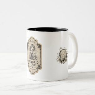 2 Couleurs Tasse de café avec étiquette de potion d'apothicai