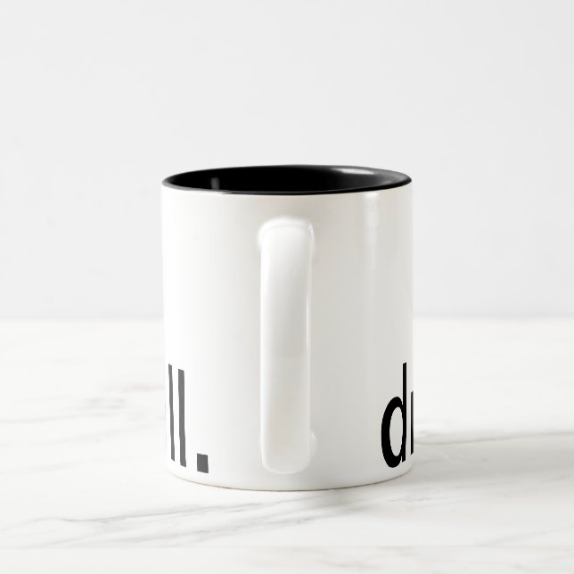 2 Couleurs Tasse de café avec la conception de foret (Poignée)