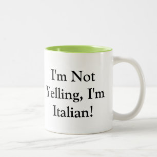 2 Couleurs Tasse de café avec l'énonciation italienne