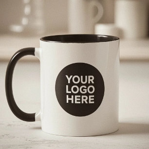 2 Couleurs Tasse de café avec logo d'entreprise personnalisé