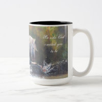 Tasse de café blanche sauvage d'étalon