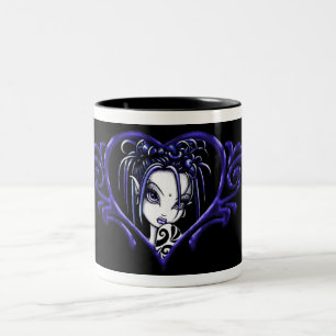 2 Couleurs Tasse de café bleue de "Sophia" de baie