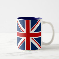 Tasse de café britannique de drapeau