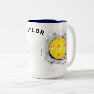 2 Couleurs Tasse de café collectorive de pickleball créative