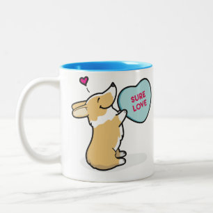 2 Couleurs Tasse de café Corgi-Rouge du 2015-Pembroke de