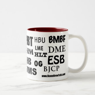 2 Couleurs Tasse de café d'acronymes