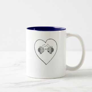 2 Couleurs Tasse de café d'anniversaire