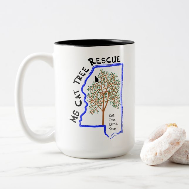 2 Couleurs Tasse de café de 15 onces (Avec donut)
