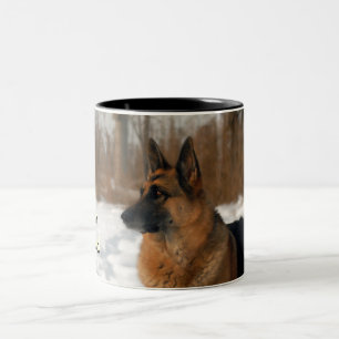 2 Couleurs Tasse de café de berger allemand