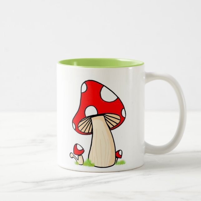2 Couleurs Tasse de café de champignon (Droit)