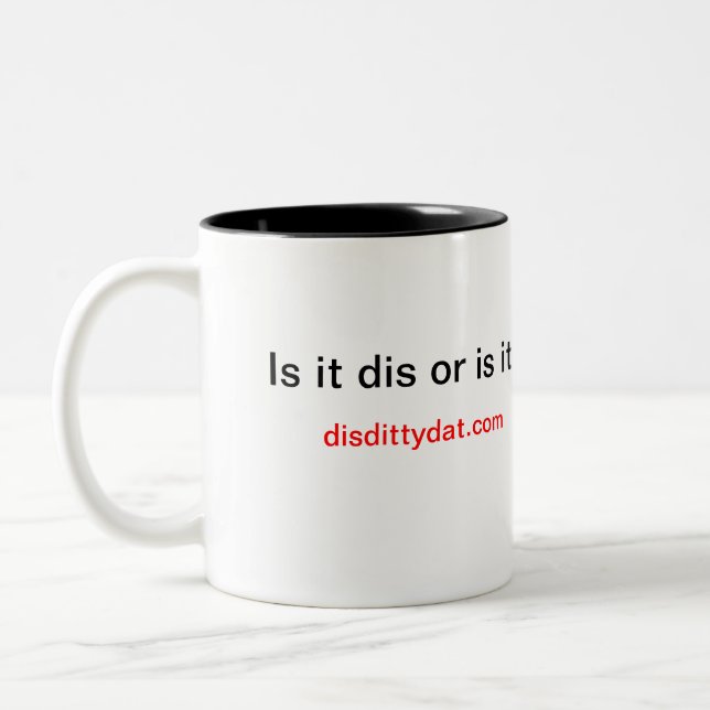 2 Couleurs Tasse de café de Charlie (Gauche)