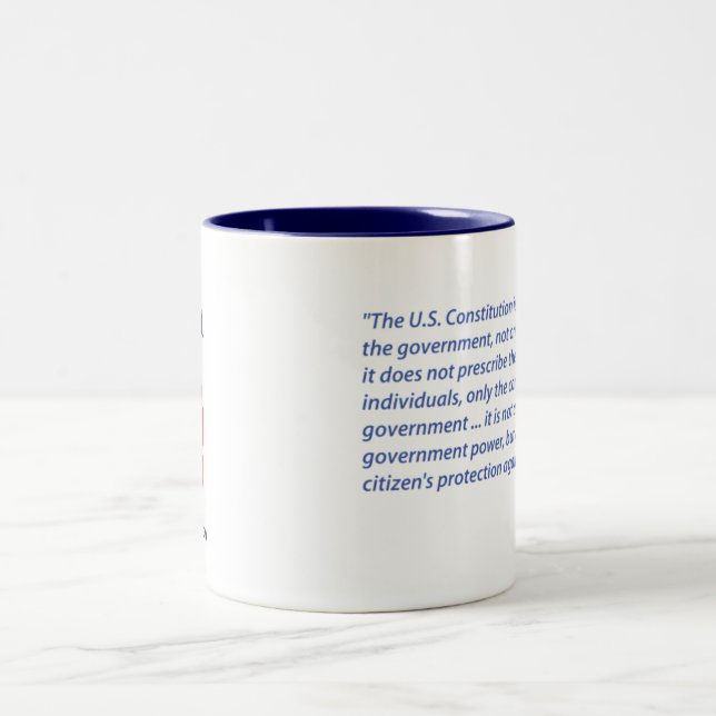2 Couleurs Tasse de café de citation d'Ayn Rand (Centre)