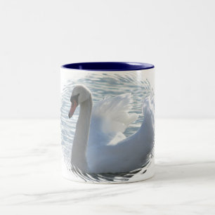 2 Couleurs Tasse de café de cygne de trompette