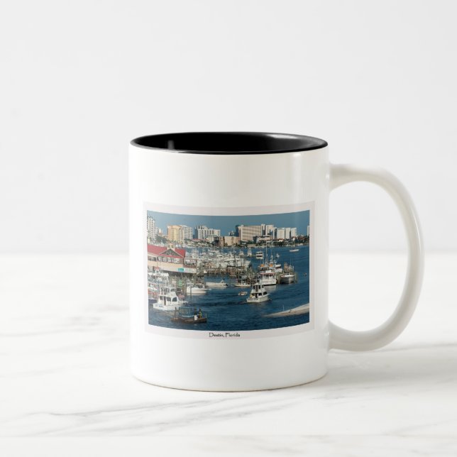 2 Couleurs Tasse de café de Destin la Floride (Droit)