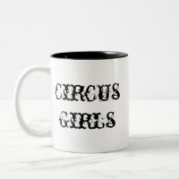 Tasse de café de fille de cirque