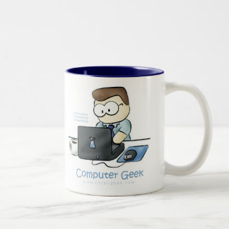 2 Couleurs tasse de café de geek d'ordinateur