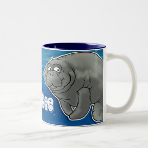 2 Couleurs Tasse de café de lamantin d'ami