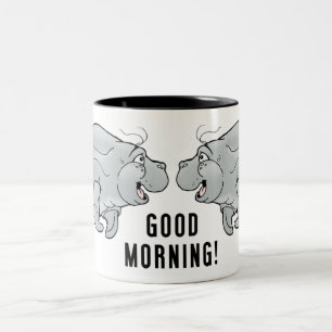 2 Couleurs Tasse de café de lamantin d'ami bonjour