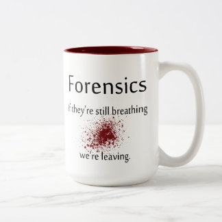 2 Couleurs Tasse de café de médecines légales