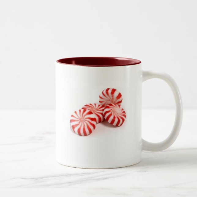 2 Couleurs Tasse de café de menthe poivrée (Droit)