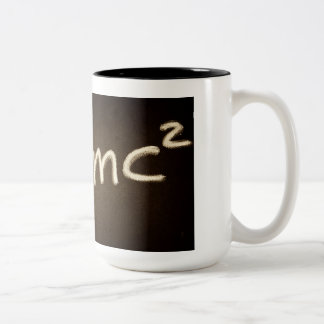 2 Couleurs Tasse de café de physique avec l'équation célèbre