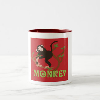 2 Couleurs Tasse de café de PIC de singe