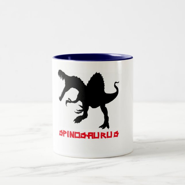2 Couleurs Tasse de café de PrimalBeasts Spinosaurus (Centre)