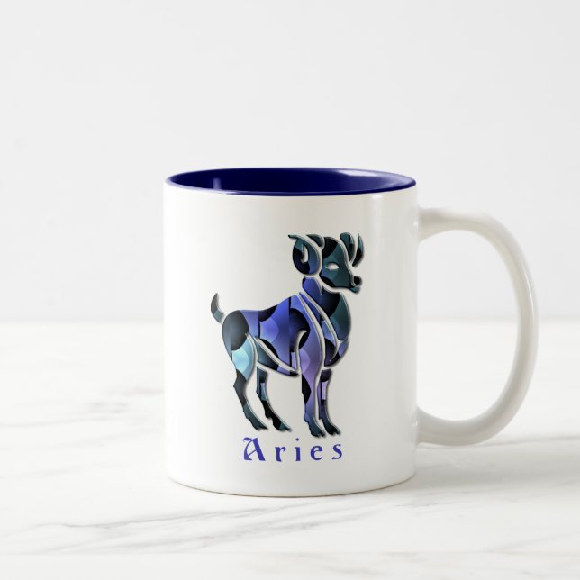 2 Couleurs Tasse de café de RAM de Bélier (Droit)