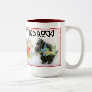 2 Couleurs Tasse de café de roche de Scotties