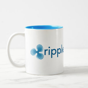 2 Couleurs Tasse de café d'ondulation de XRP