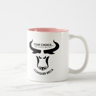 2 Couleurs Tasse de café droitière de BRCA Previvor