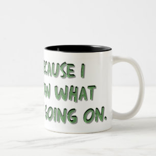 2 Couleurs Tasse de café drôle avec l'énonciation