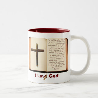 2 Couleurs Tasse de café du psaume 23