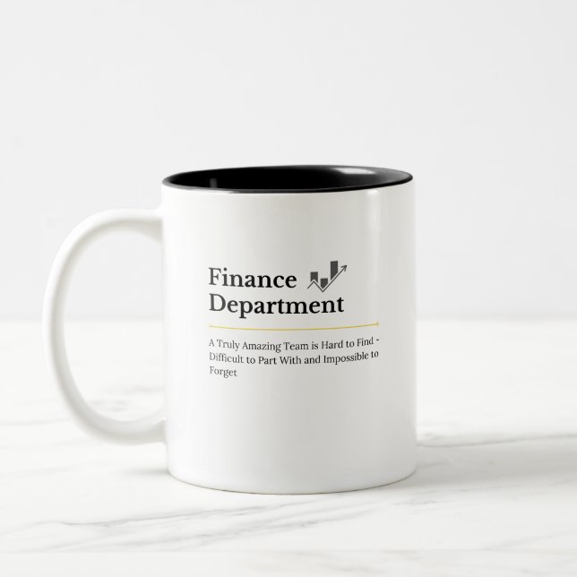 2 Couleurs Tasse de café du service financier  (Gauche)