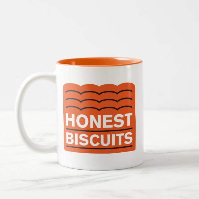 2 Couleurs Tasse de café faite sur commande de biscuits (Gauche)
