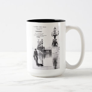 2 Couleurs Tasse de café française d'art de Zermeno